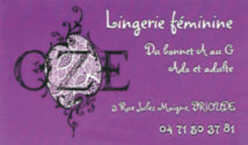 Lingerie féminine OZE